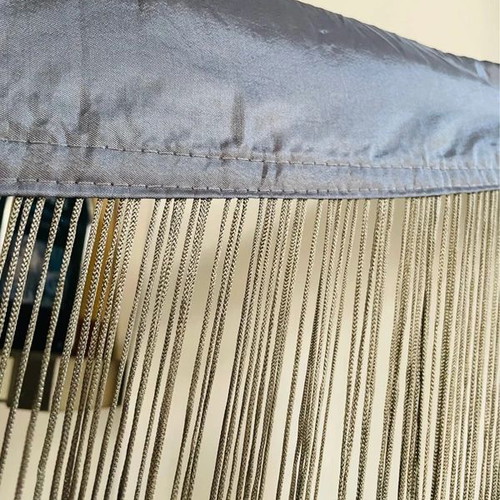 Curtain with fringes and adjustable rod, Leroy Merlin