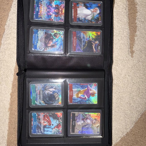 One Piece Card Game full collection with starter decks and rare cards
