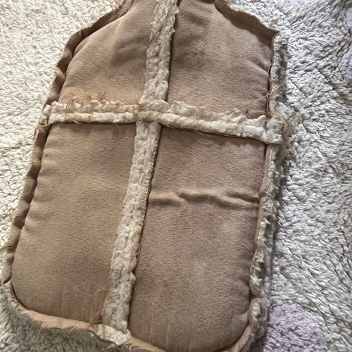 Primark hot water bottle used with fabric cover