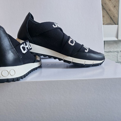 Jimmy Choo Toronto sneakers, black and white, size 38