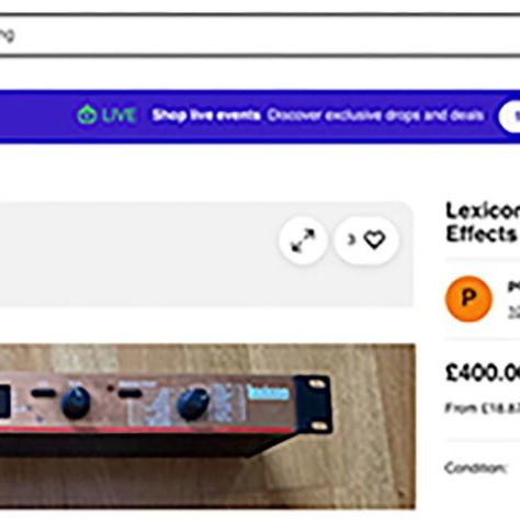 Lexicon Vortex Audio Morphing Effects Processor μεταχειρισμένο
