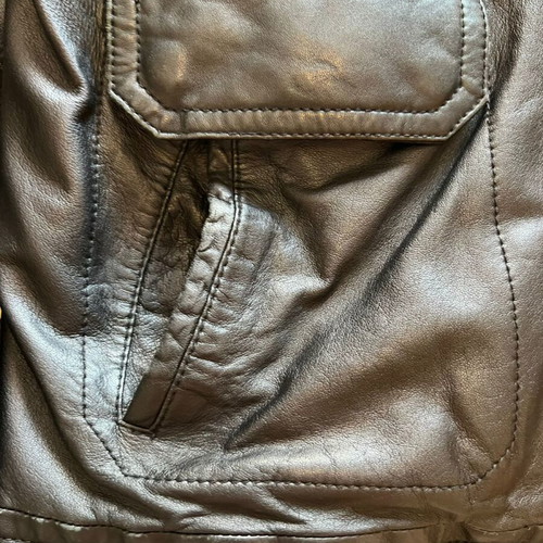 Prince Oliver leather men's jacket like new, size 50, black