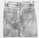 RE&X denim skirt, size 42, blue washed cotton blend