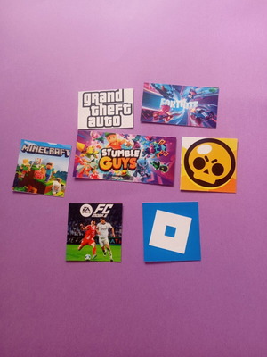 Αυτοκόλλητα GTA Fortnite Minecraft Stumble Guys Brawl Stars EA Sports Roblox σαν καινούργια