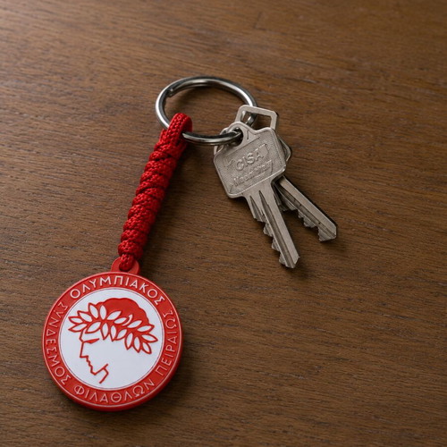 Olympiacos keychain, handmade, premium quality