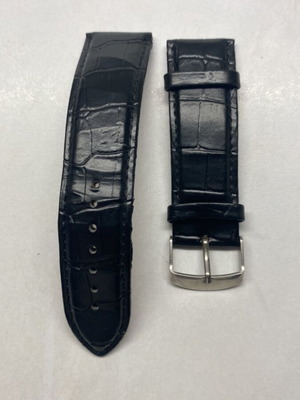 Watch Strap made of Black Leatherette new