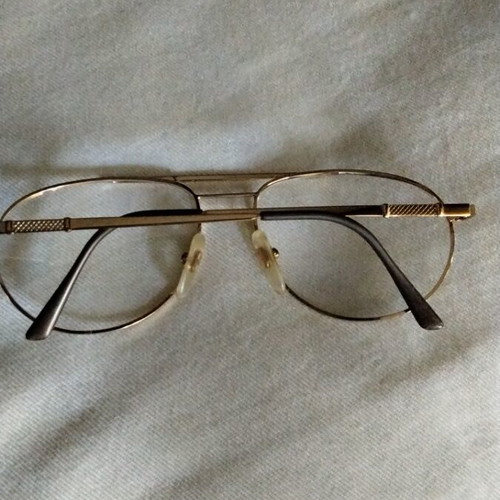 Vintage Aviator Eyeglass Frame gold, like new, size 56