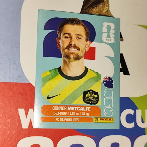 Connor Metcalfe World Cup 2026 Panini sticker AUS15