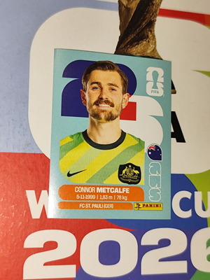 Connor Metcalfe World Cup 2026 Panini sticker AUS15