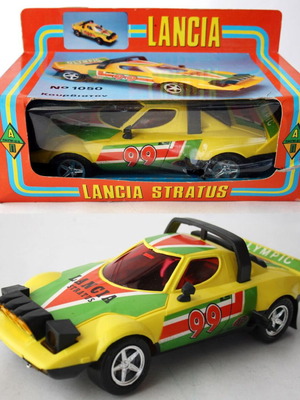 Lancia Stratos vintage αυτοκινητάκι με κουρδισμό της δεκαετίας του ’70