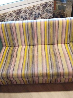 Sofa bed like new with storage, 163×72×80 cm, two-seater