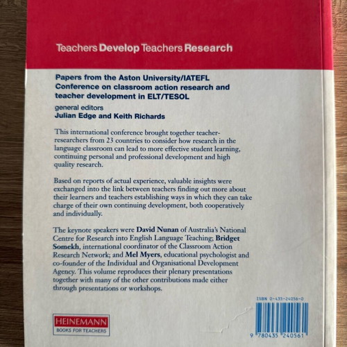 Teachers Develop Teachers Research book used for ELT and TESOL
