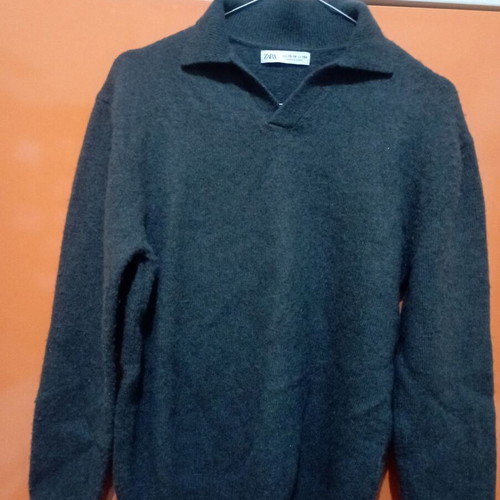 Zara knitted kids sweater like new, gray, size 13-14