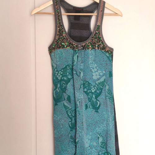 Custo Barcelona Vintage Y2K Tunic Mini Dress Sequin Top S used