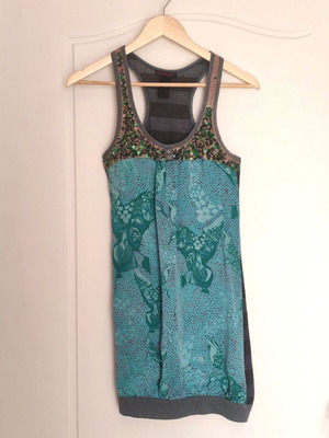 Custo Barcelona Vintage Y2K Tunic Mini Dress Sequin Top S used