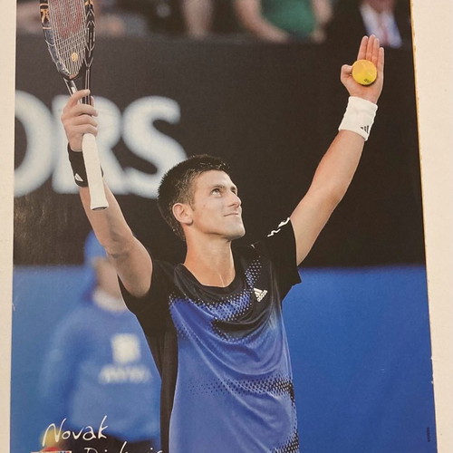 Novak Djokovic - Horton Insert Poster from magazine Afisorama In good condition Price 4 Euros