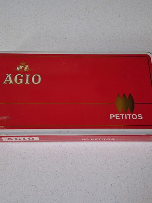 Μεταλλικό κουτί πούρων Agio Petitos, κατασκευασμένο στην Ολλανδία, συλλεκτικό
