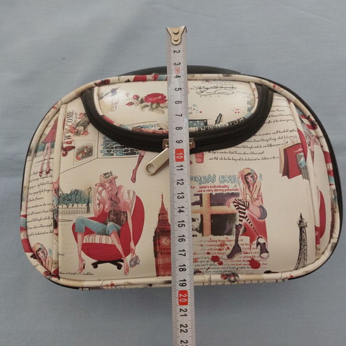 Hard travel toiletry bag