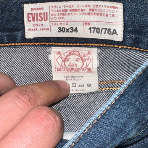 Evisu Big Logo Jeans like new, size S