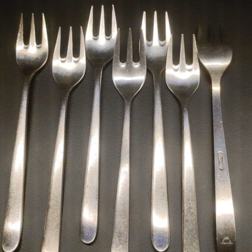 Vintage KLM forks refurbished, set of 7 by Sola