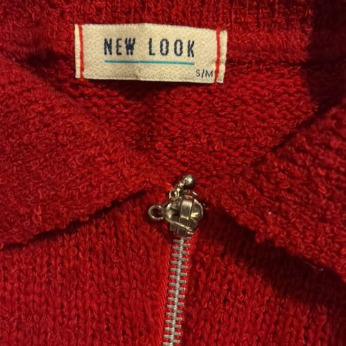 New Look red cardigan, size S