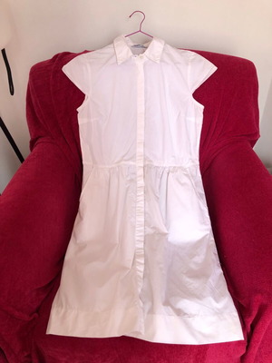 Morena Spain white cotton dress used, size L