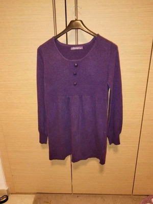 Sweet age long pullover used, purple, size S/M