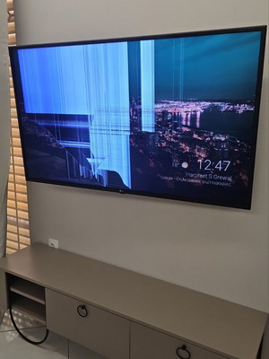 LG 55-inch smart TV for repair or spare parts
