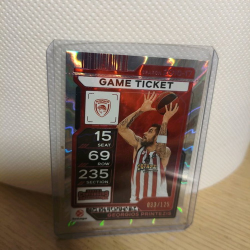 Georgios Printezis Game Ticket 33/125 new