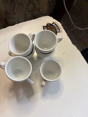 Greek coffee cups set of 7 like new