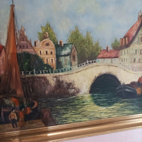 Painting like new with frame