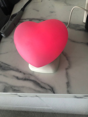 φωτακι νυκτός σε σχήμα καρδιάς με usb love night light 12 cm