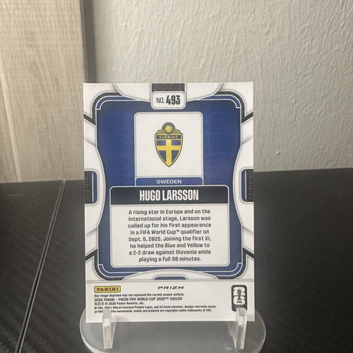 2026 Panini Prizm Fifa World Cup Hugo Larsson Silver #493 new