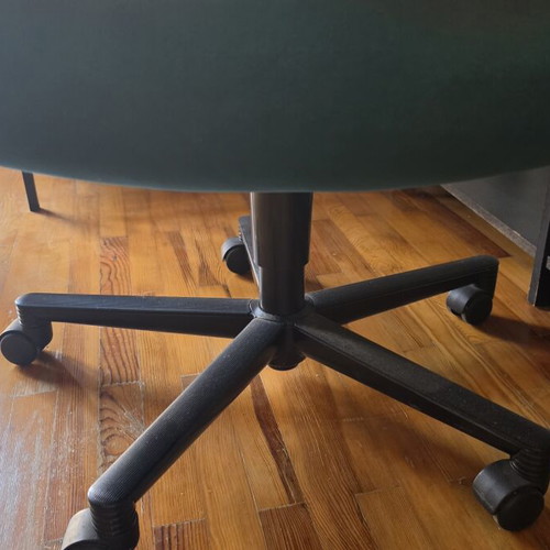 Ergonomic office chair from SATO used, dark green color