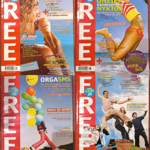 Free magazines used, collection 2004-2007
