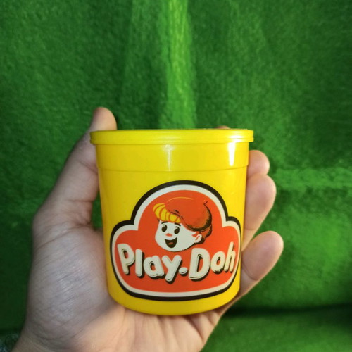 Play Doh El Greco empty modeling clay container used, collectible
