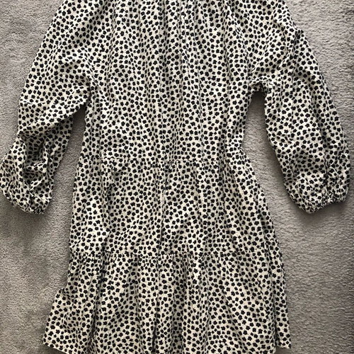 H&M dress women oversized like new, size XL, black and beige