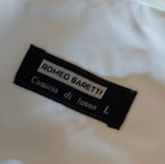 Men's classic white long-sleeve shirt L