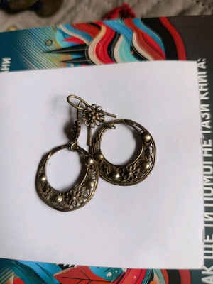 Antique silver earrings used