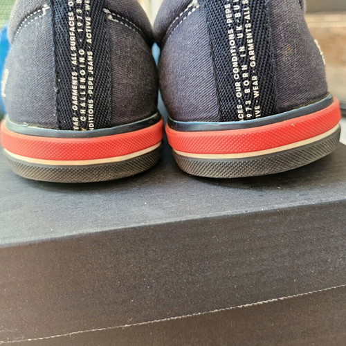 Pepe Jeans men's shoes used, casual, size 43, white and blue