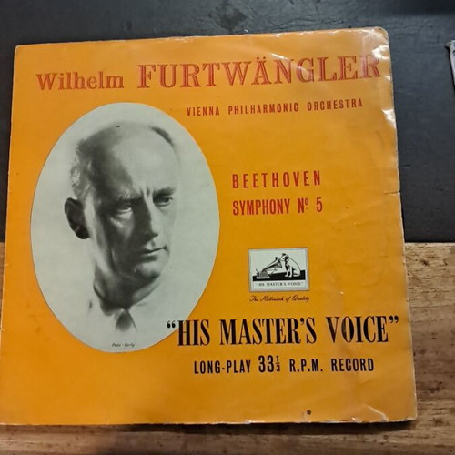 Wilhelm Furtwängler His Master's Voice record, good condition