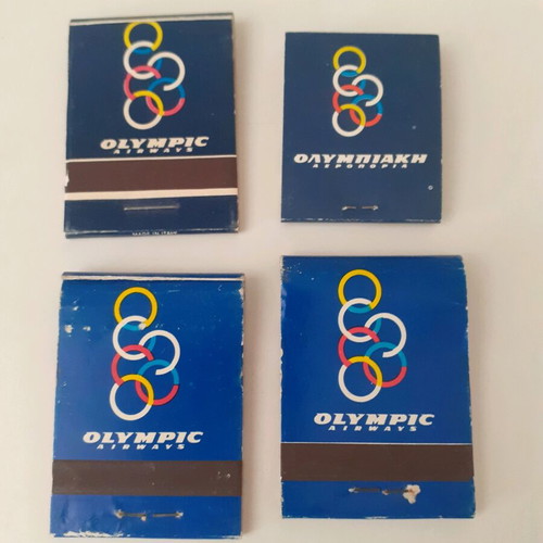 Olympic Airways Matches new, pack of 4 pieces