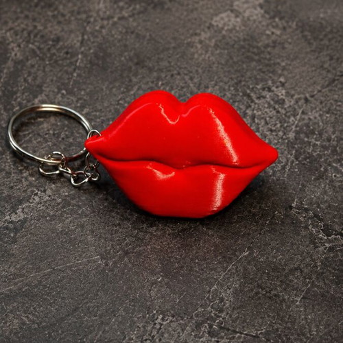 3D Printed Keychain Red Lips new, handmade gift