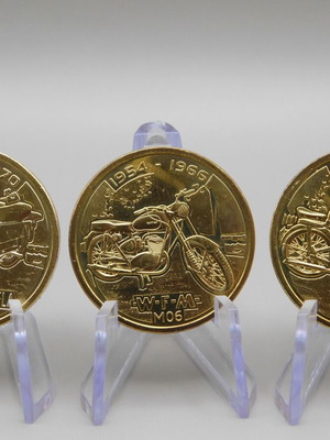 Orlen collectible motorcycle medals set of 3