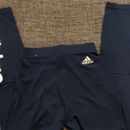 Adidas sports leggings blue like new, size S-M