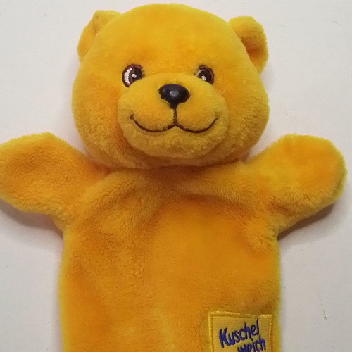 Plush puppet glove bear used Kuschel Weich