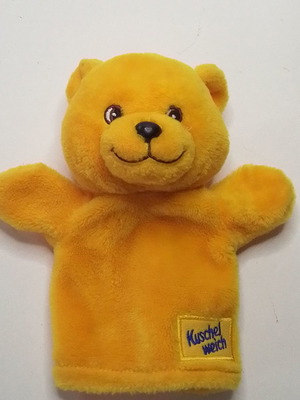 Plush puppet glove bear used Kuschel Weich