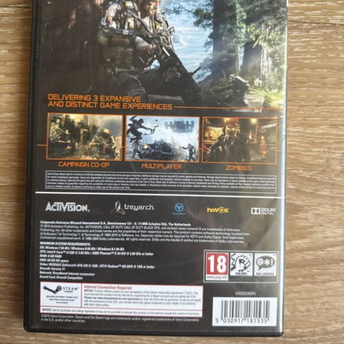 Call of Duty Black Ops 3 PC disc