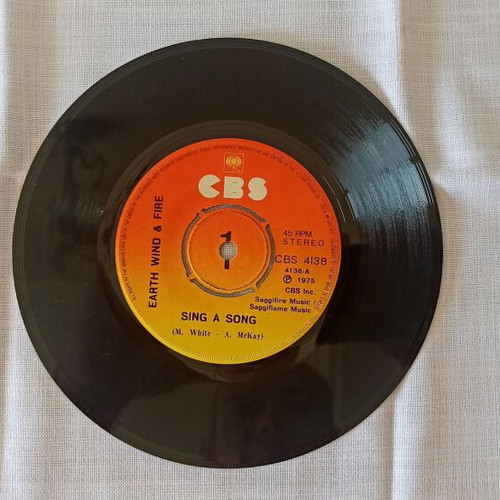 Earth, Wind & Fire Shining Star / Sing A Song 45 rpm used CBS record