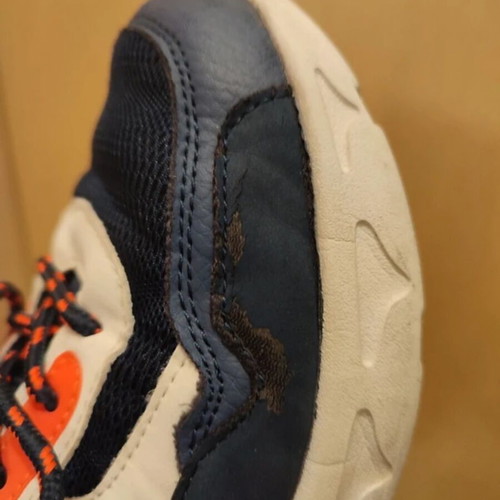 Sneakers with LED Lights, size 36, navy white orange